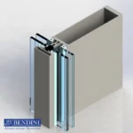 پروفیل لامل کرتین وال Addon 11010