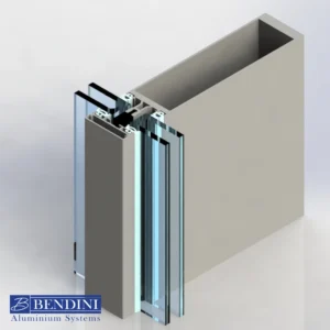 پروفیل لامل کرتین وال Addon 11010