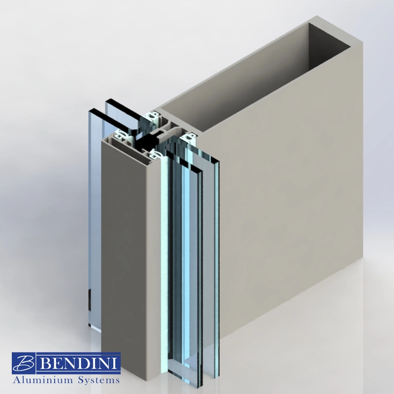 پروفیل لامل کرتین وال Addon 11010